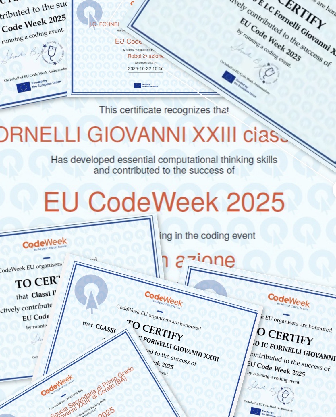 Successo per la EU Code Week: il Coding unisce tutta la Scuola!
