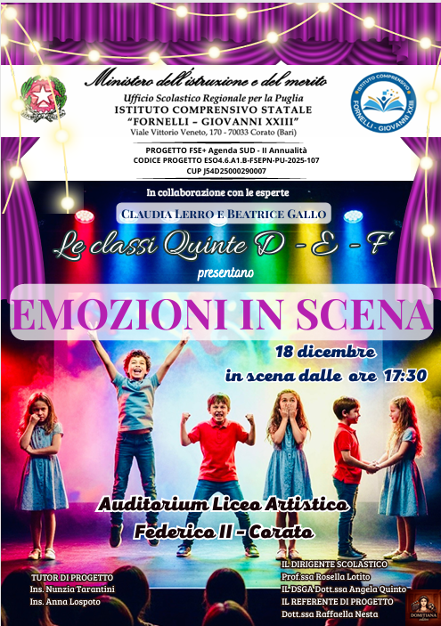 Emozioni in scena (V D-E-F)
